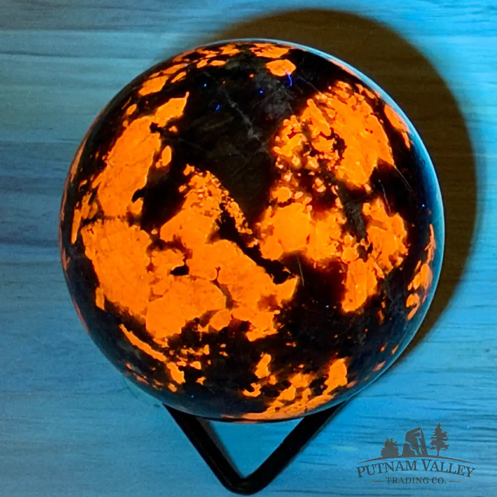 Rare Yooperlite + Hematite Sphere 3.06’’ - Sphere