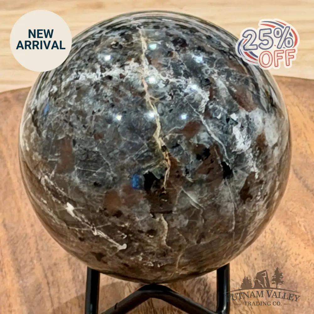 Rare Yooperlite + Hematite Sphere 3.06’’ - Sphere