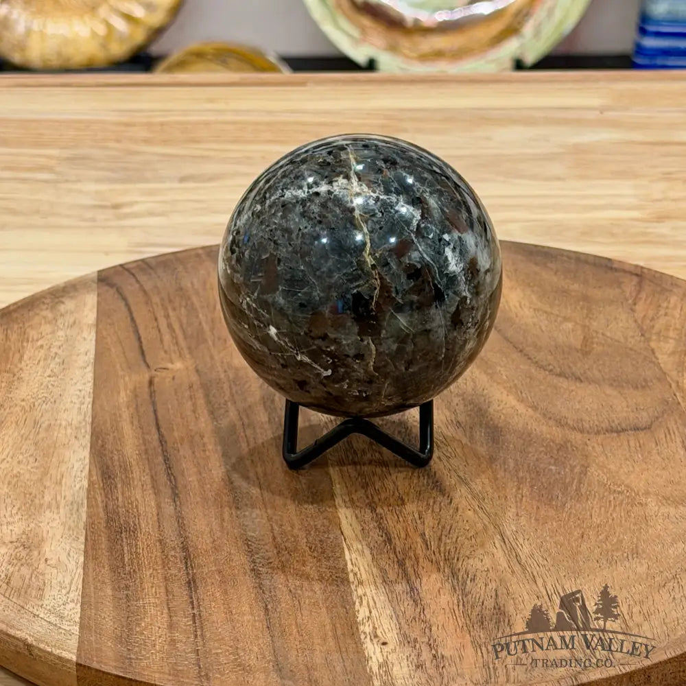Rare Yooperlite + Hematite Sphere 3.06’’ - Sphere