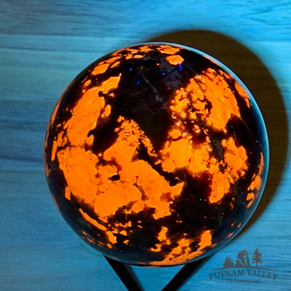 Rare Yooperlite + Hematite Sphere 3.06’’ - Sphere