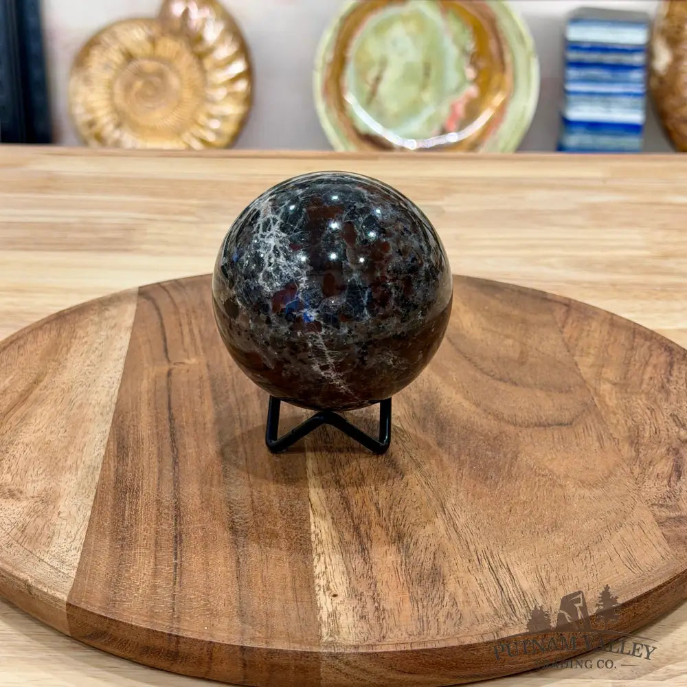 Rare Yooperlite + Hematite Sphere 3.1’’ - Sphere