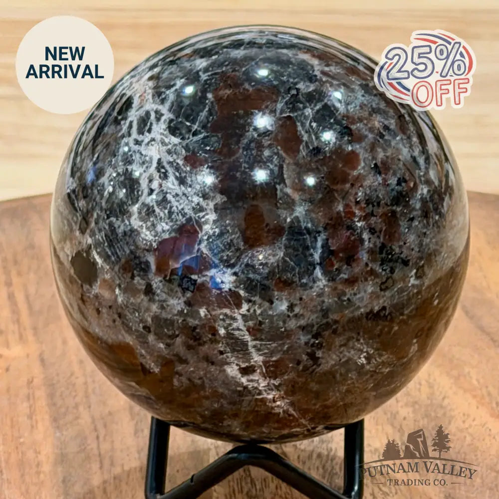 Rare Yooperlite + Hematite Sphere 3.1’’ - Sphere