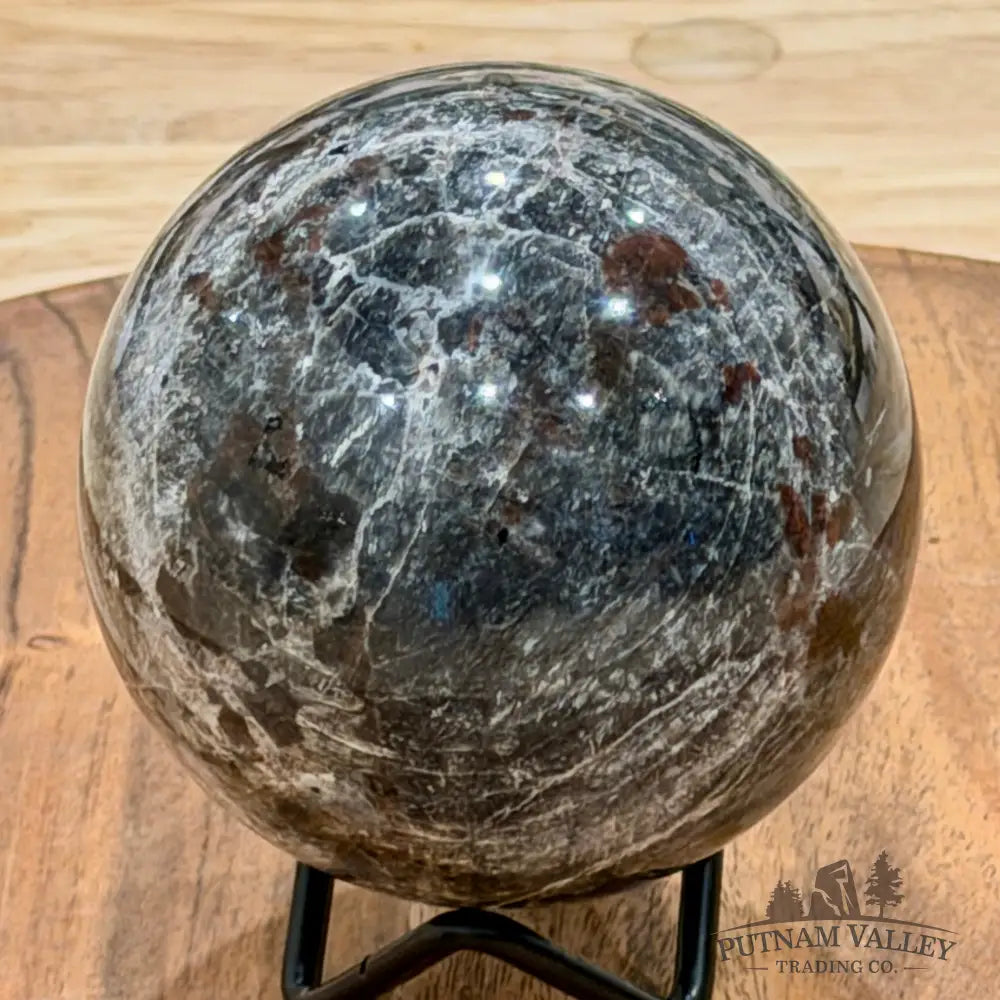 Rare Yooperlite + Hematite Sphere 3.15’’ - Sphere