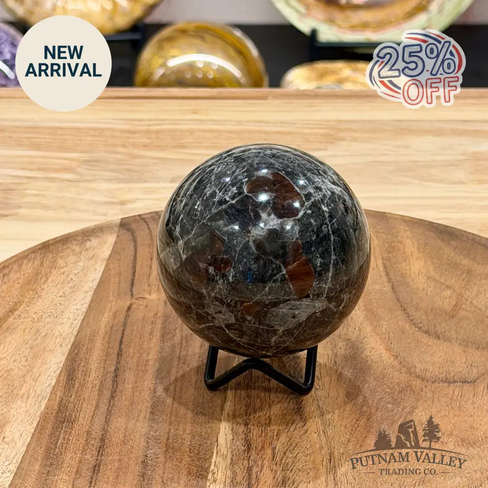 Rare Yooperlite + Hematite Sphere 3.15’’ - Sphere
