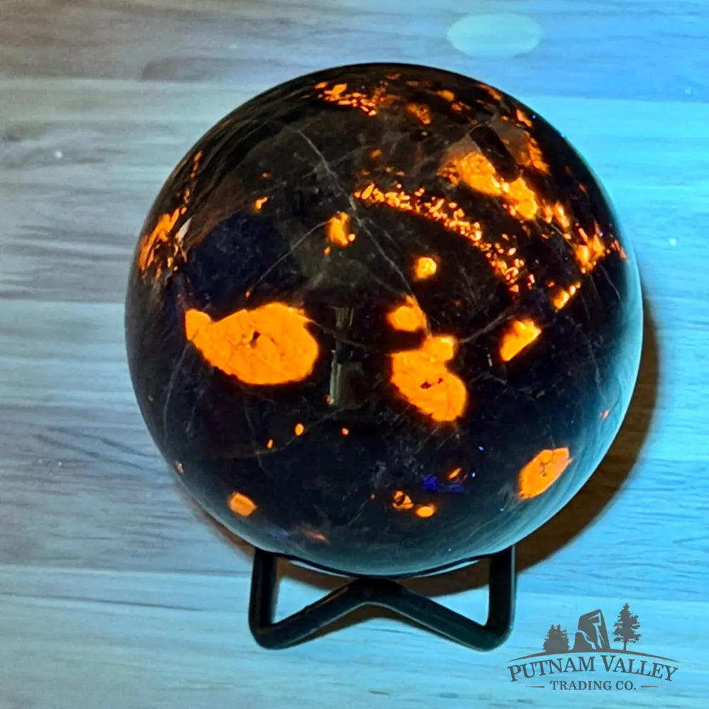 Rare Yooperlite + Hematite Sphere 3.15’’ - Sphere