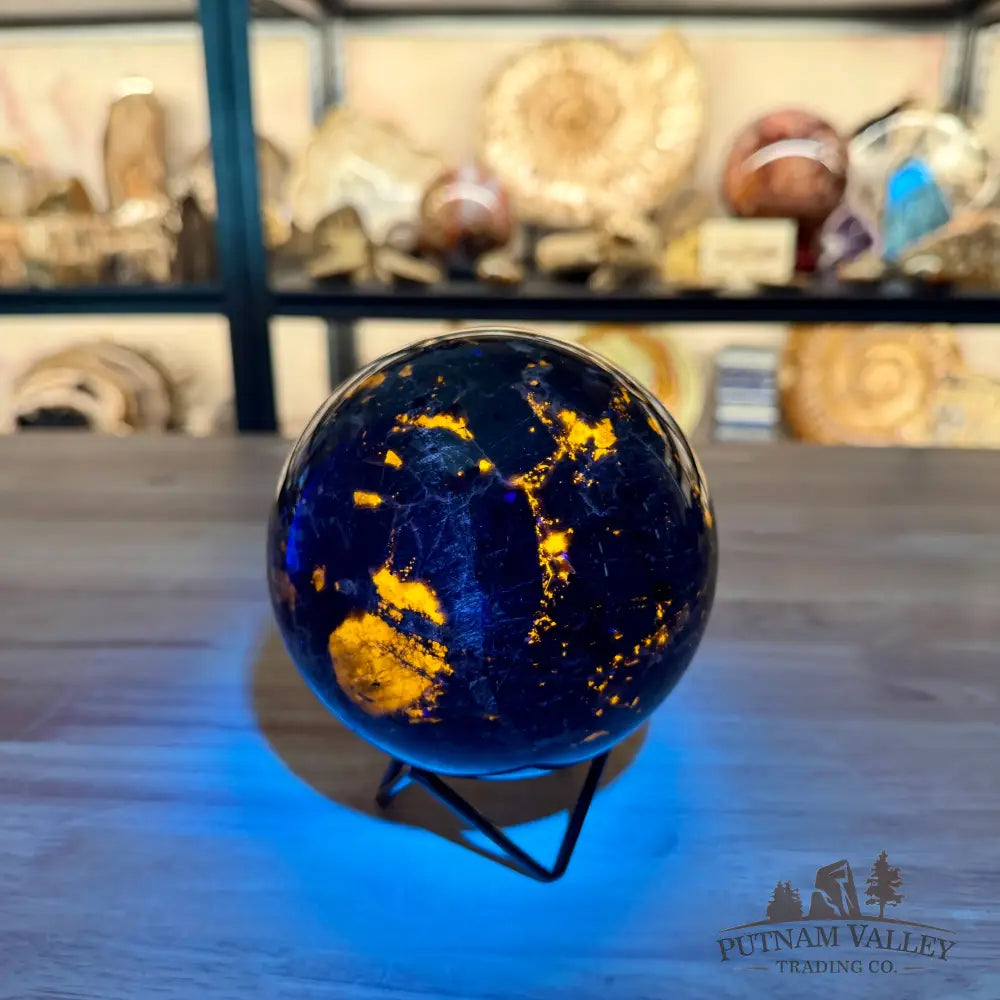 Rare Yooperlite + Hematite Sphere 4.63’’ - Sphere
