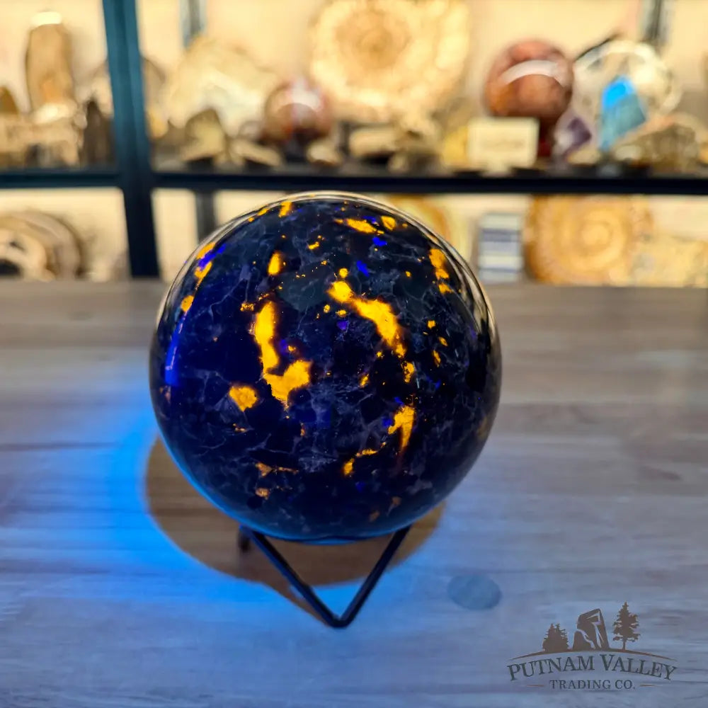 Rare Yooperlite + Hematite Sphere 4.63’’ - Sphere