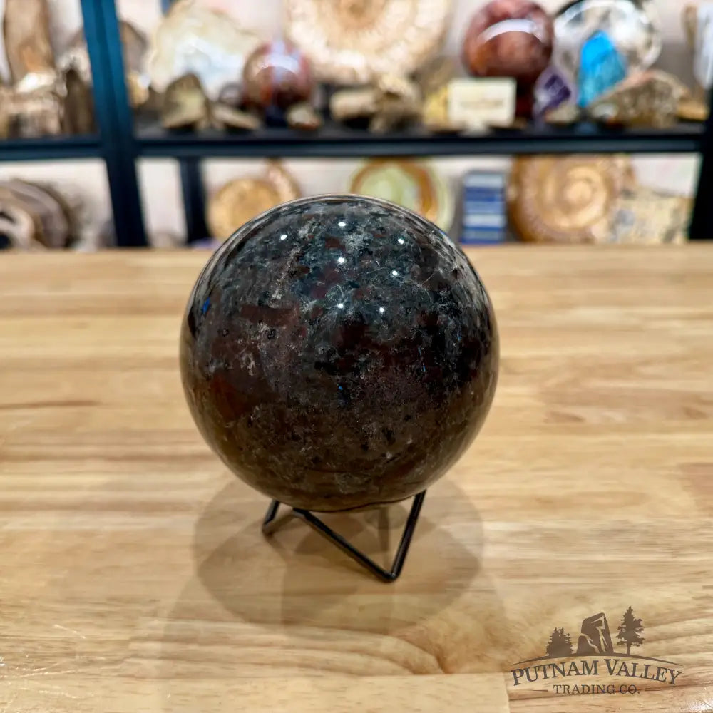 Rare Yooperlite + Hematite Sphere 4.63’’ - Sphere