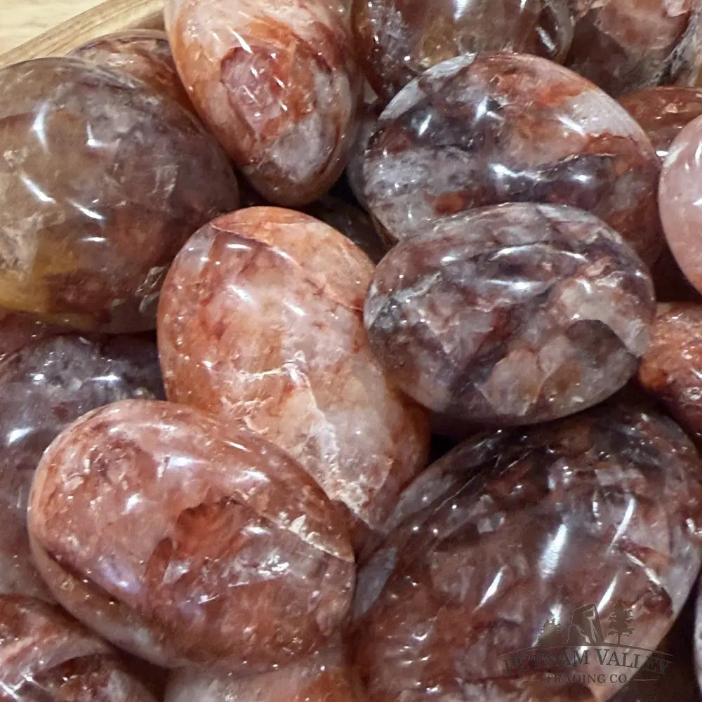 Red Fire Quartz Polished Stones (1 lb) - Tumbled Stone