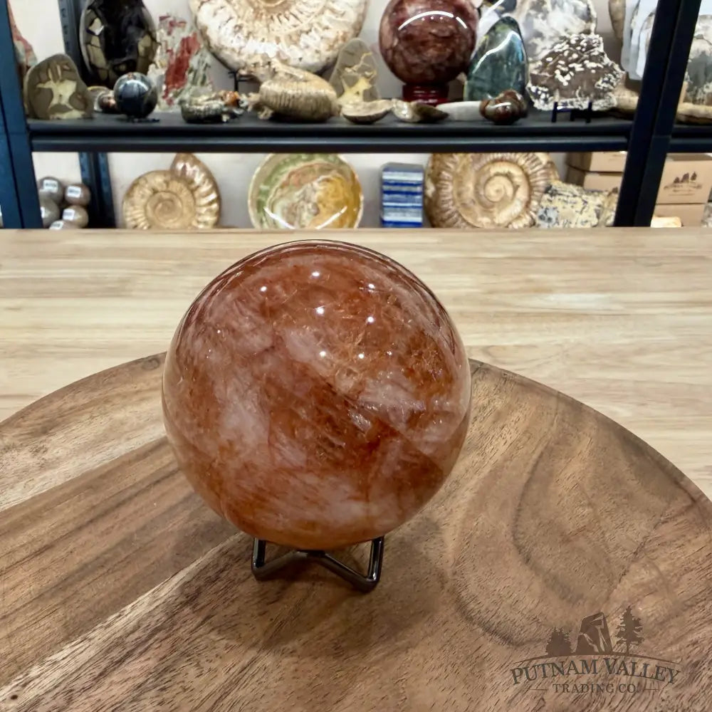 Red Fire Quartz Sphere 3.48’’ - Sphere