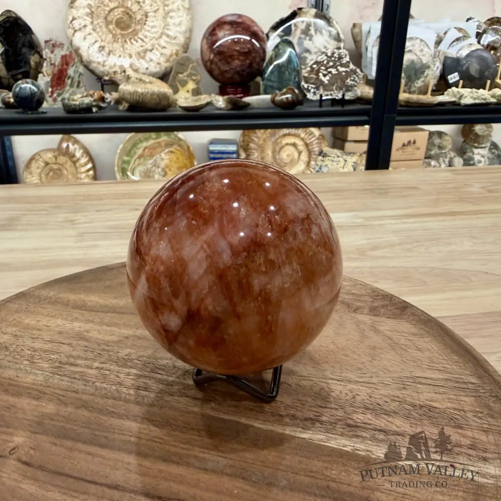 Red Fire Quartz Sphere 3.48’’ - Sphere