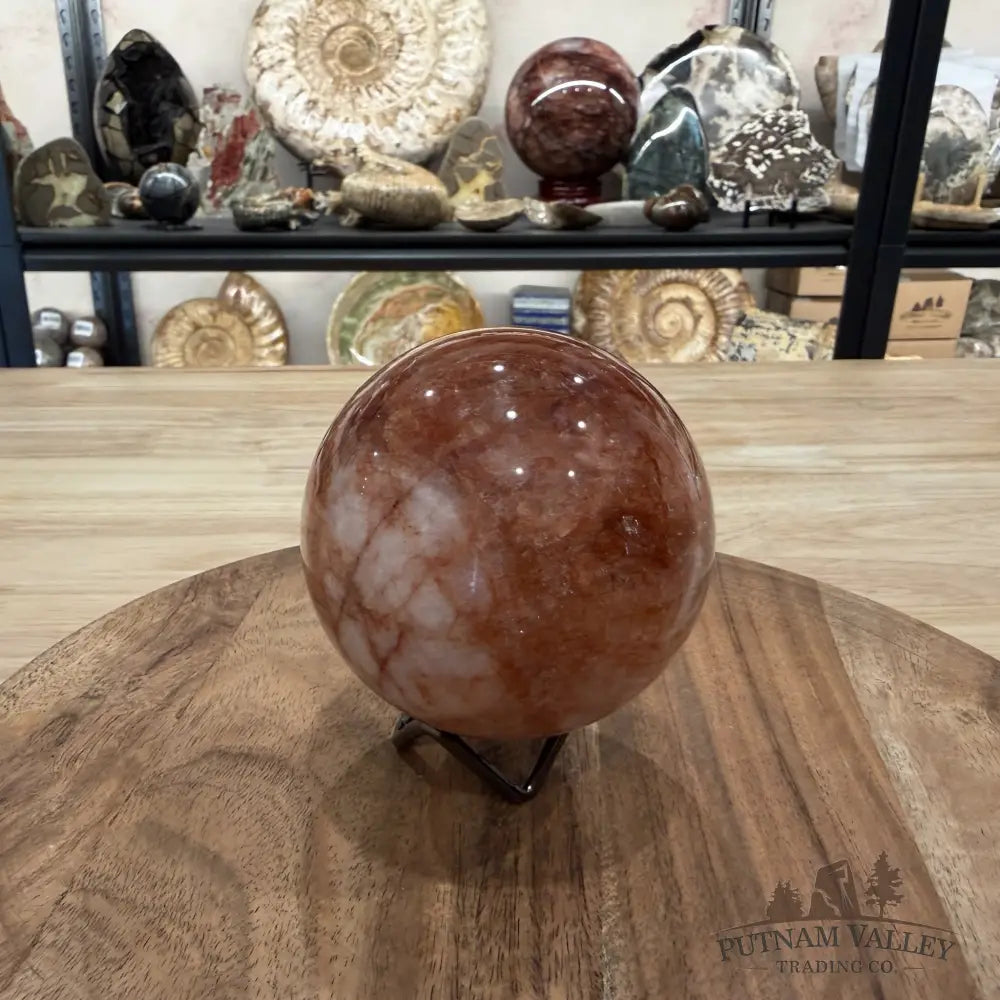 Red Fire Quartz Sphere 3.48’’ - Sphere