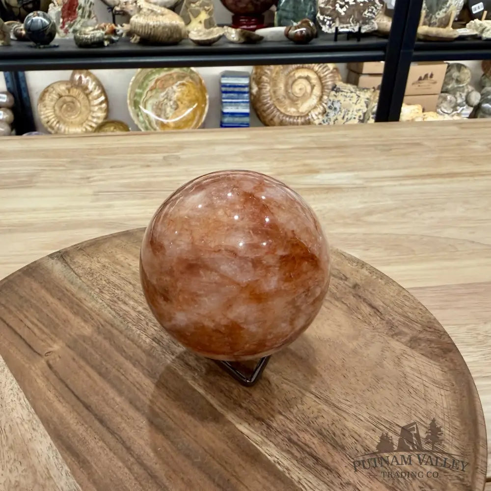 Red Fire Quartz Sphere 3.48’’ - Sphere