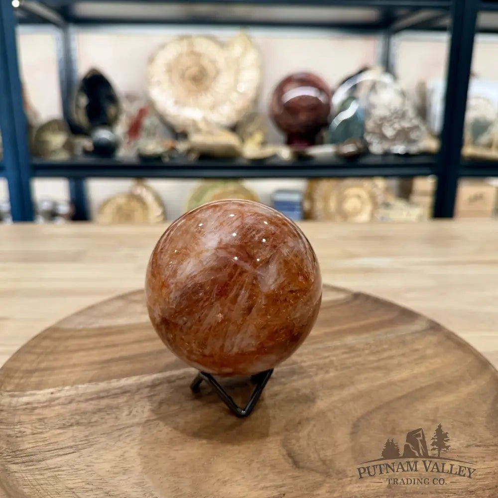 Red Fire Quartz Sphere 3.48’’ - Sphere