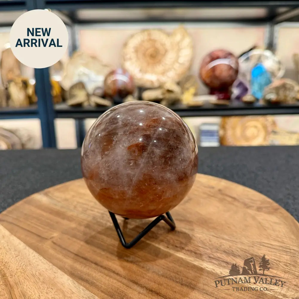 Red Fire Quartz Sphere 3.8’’ - Sphere
