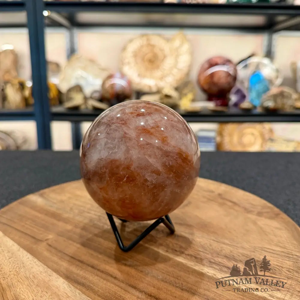 Red Fire Quartz Sphere 3.8’’ - Sphere