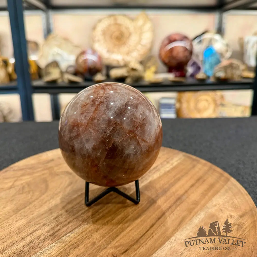 Red Fire Quartz Sphere 3.8’’ - Sphere