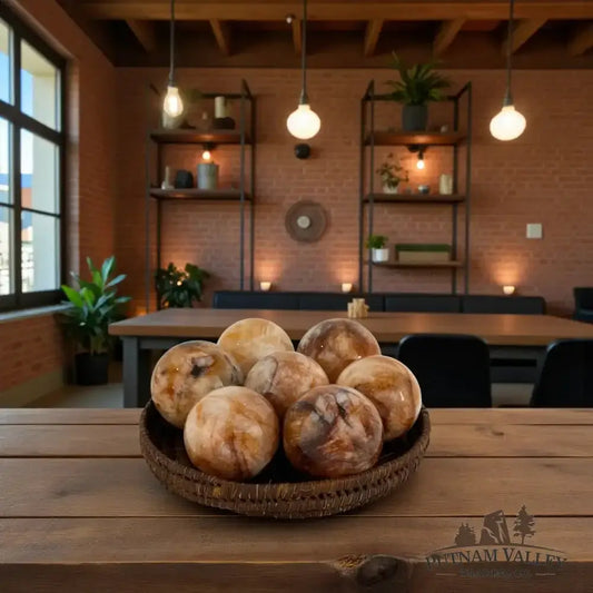 Red Fire Quartz Spheres - Putnam Valley Trading Co.