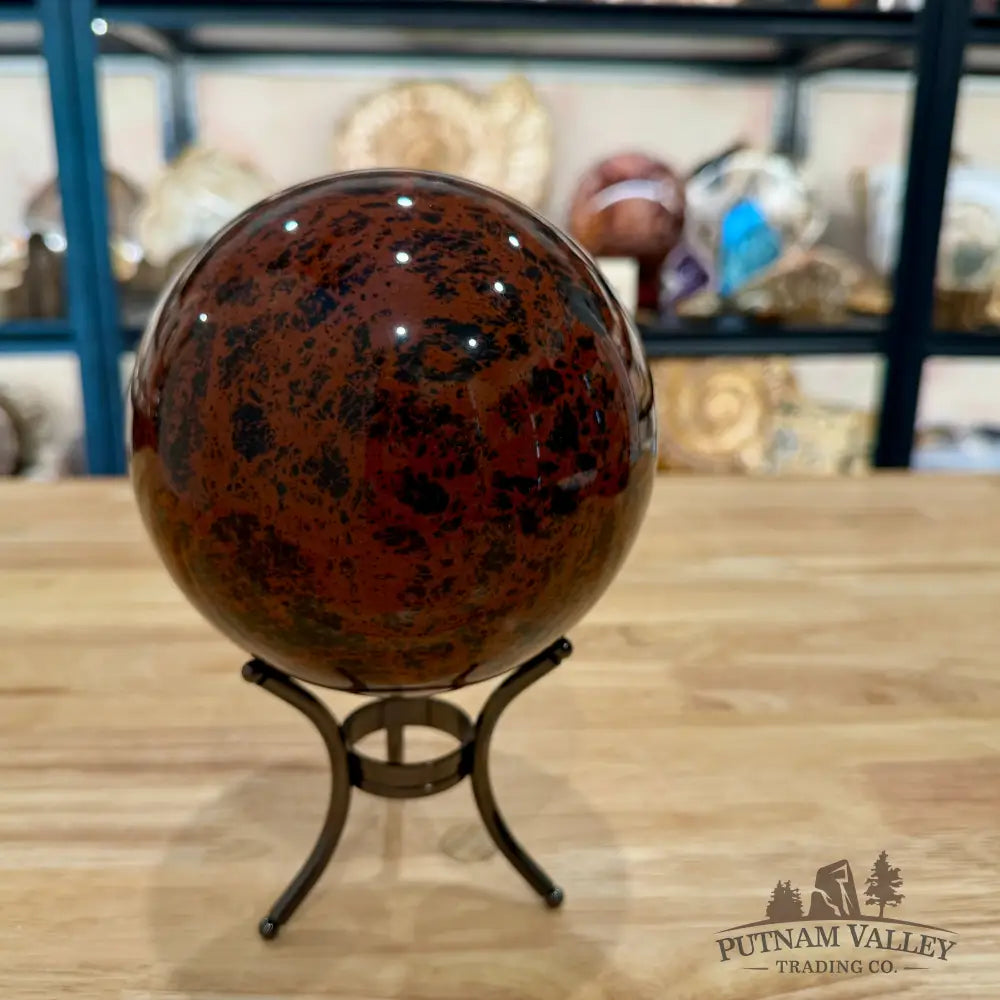 Red Obsidian Sphere 5.28’’ - Sphere