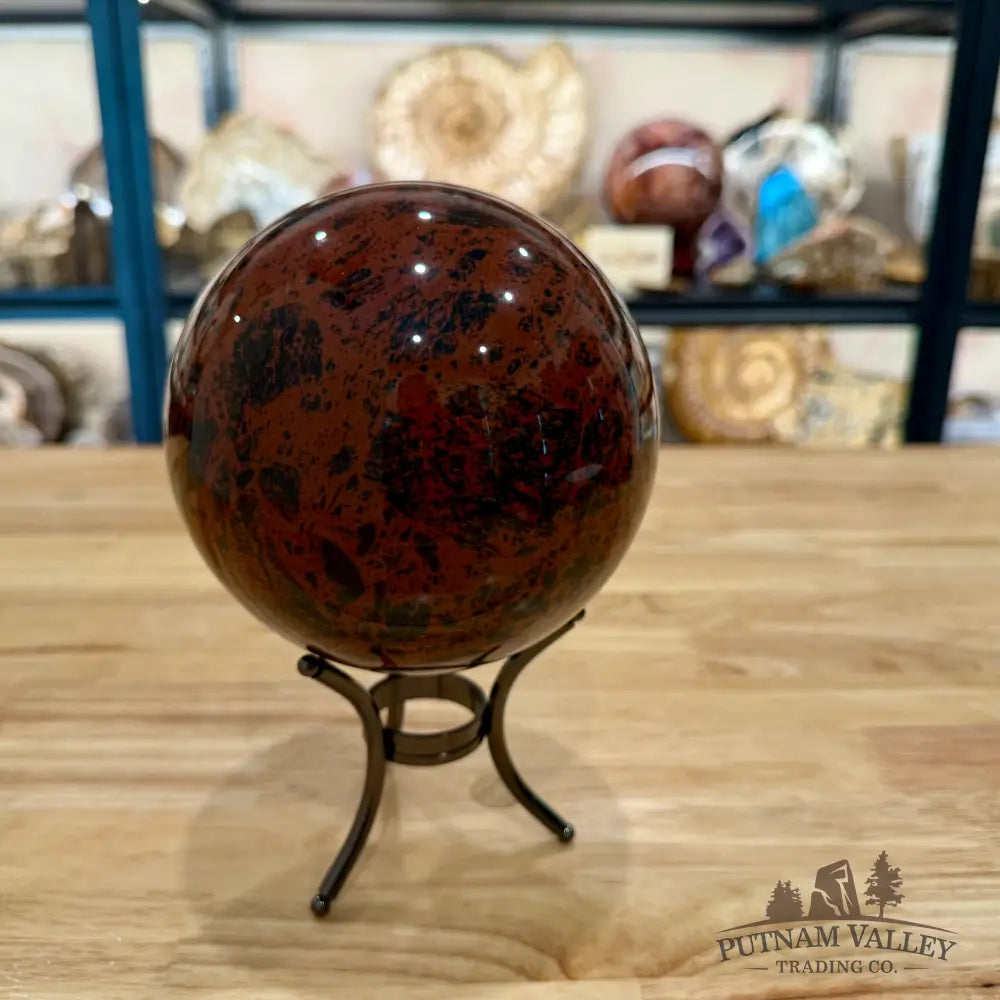 Red Obsidian Sphere 5.28’’ - Sphere