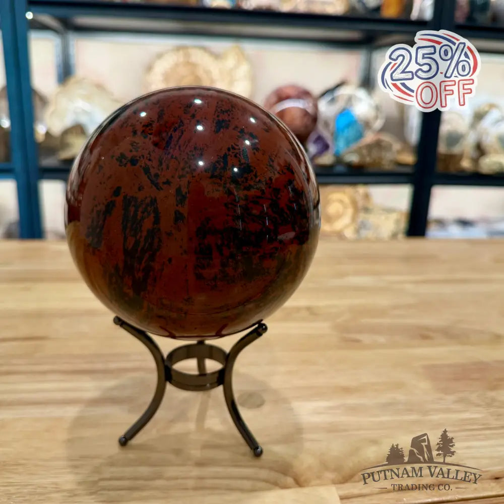 Red Obsidian Sphere 5.38’’ - Sphere