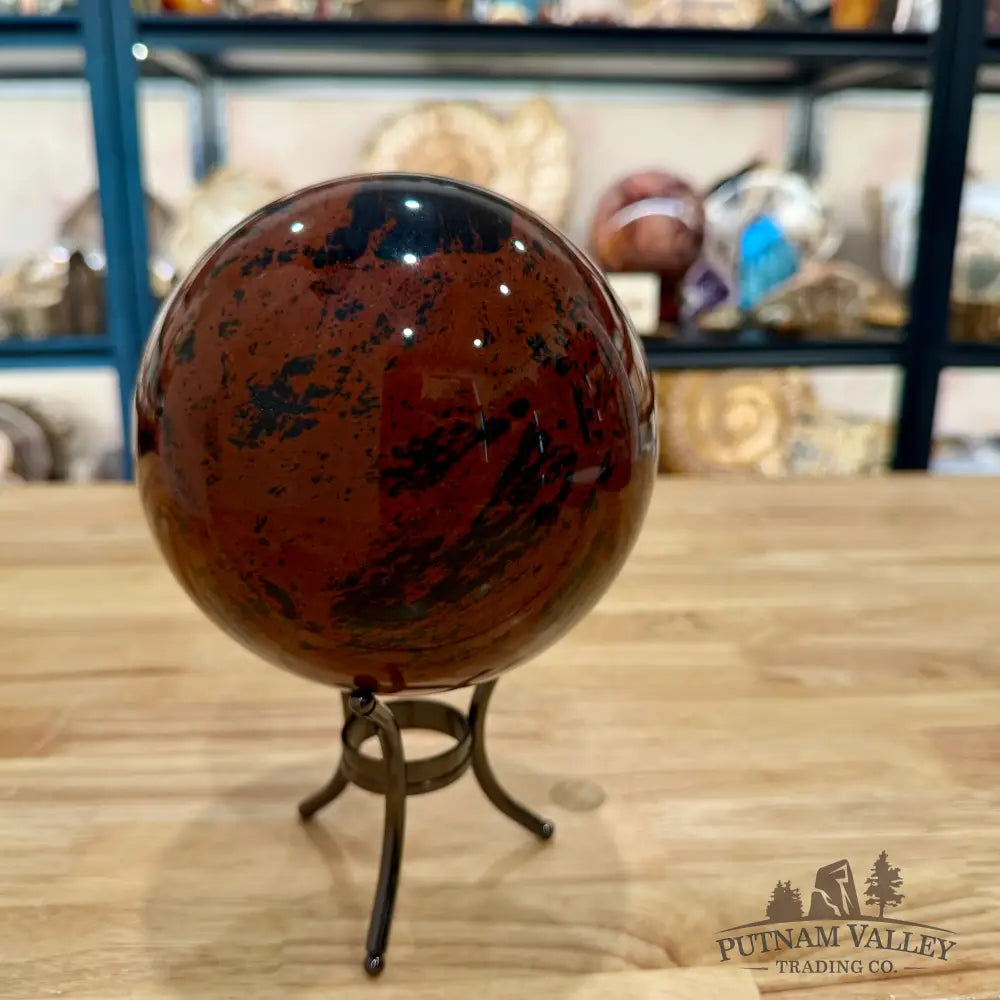 Red Obsidian Sphere 5.38’’ - Sphere