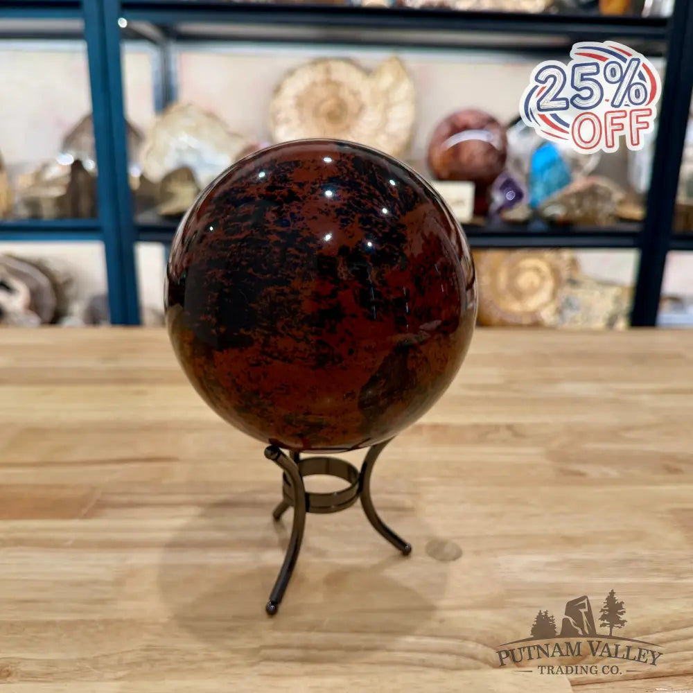 Red Obsidian Sphere 5.49’’ - Sphere