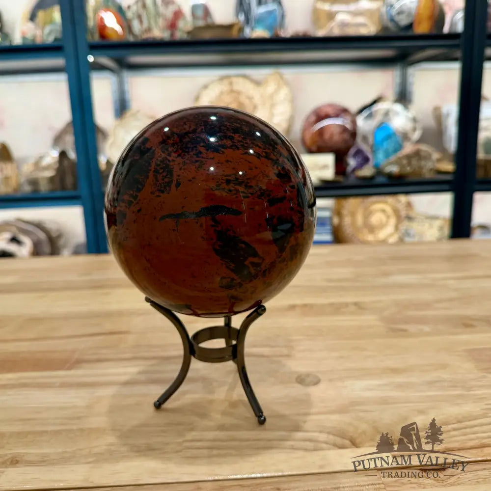 Red Obsidian Sphere 5.49’’ - Sphere