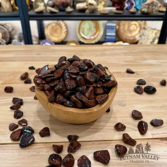 Tumbled Red Obsidian (½ lb) - Tumbled Stone