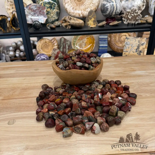 Red Rainbow Jasper Tumbles (½ lb) | South Africa - Tumbled Stone