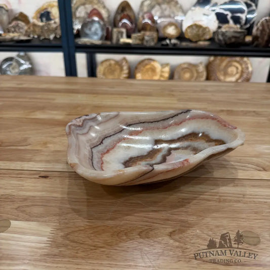 Red Serpentine Decorative Bowl Bowl