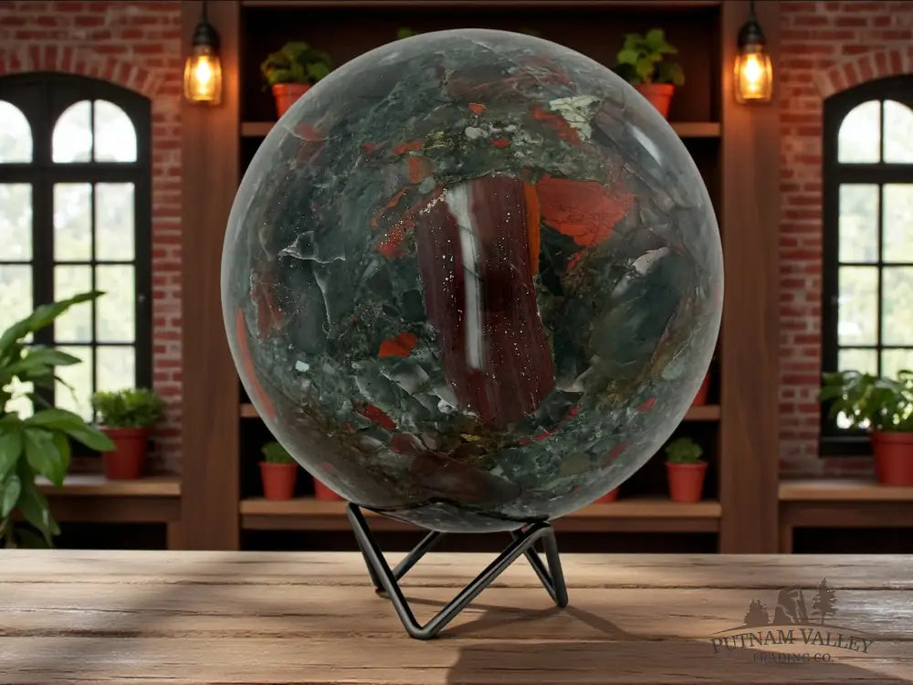 African Bloodstone Sphere Sphere