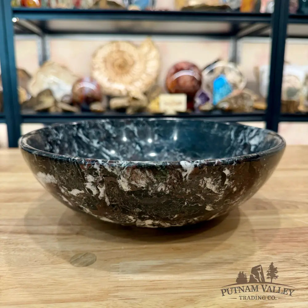 Zebra Marble Bowl 10’’ 4.5 - Bowl