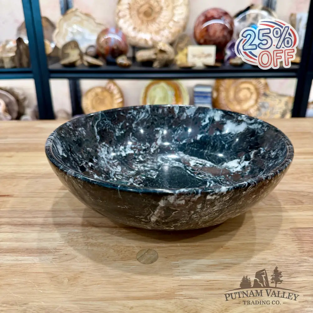 Zebra Marble Bowl 10’’ 4.5 - Bowl