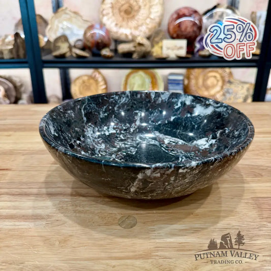 Zebra Marble Bowl 10’’ 4.5 - Bowl