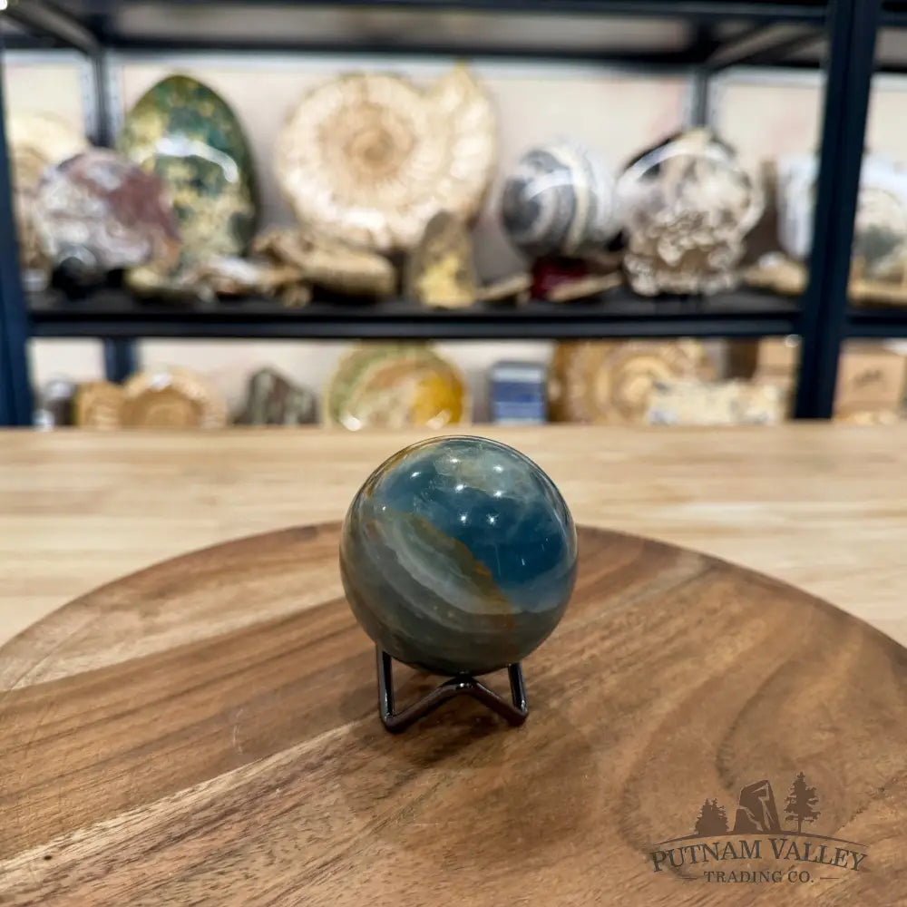 Reserve Brazilian Blue Onyx Sphere 2.47’’ - Sphere