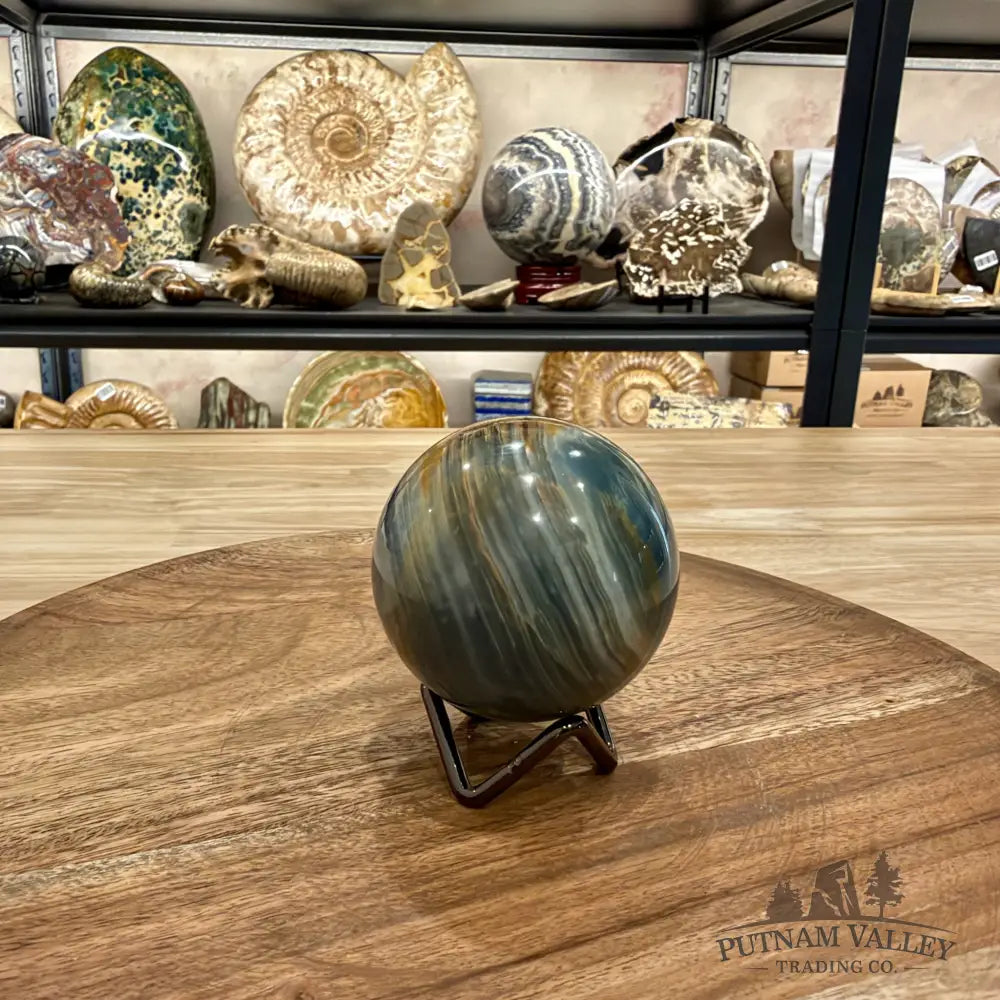 Reserve Brazilian Blue Onyx Sphere 2.47’’ - Sphere
