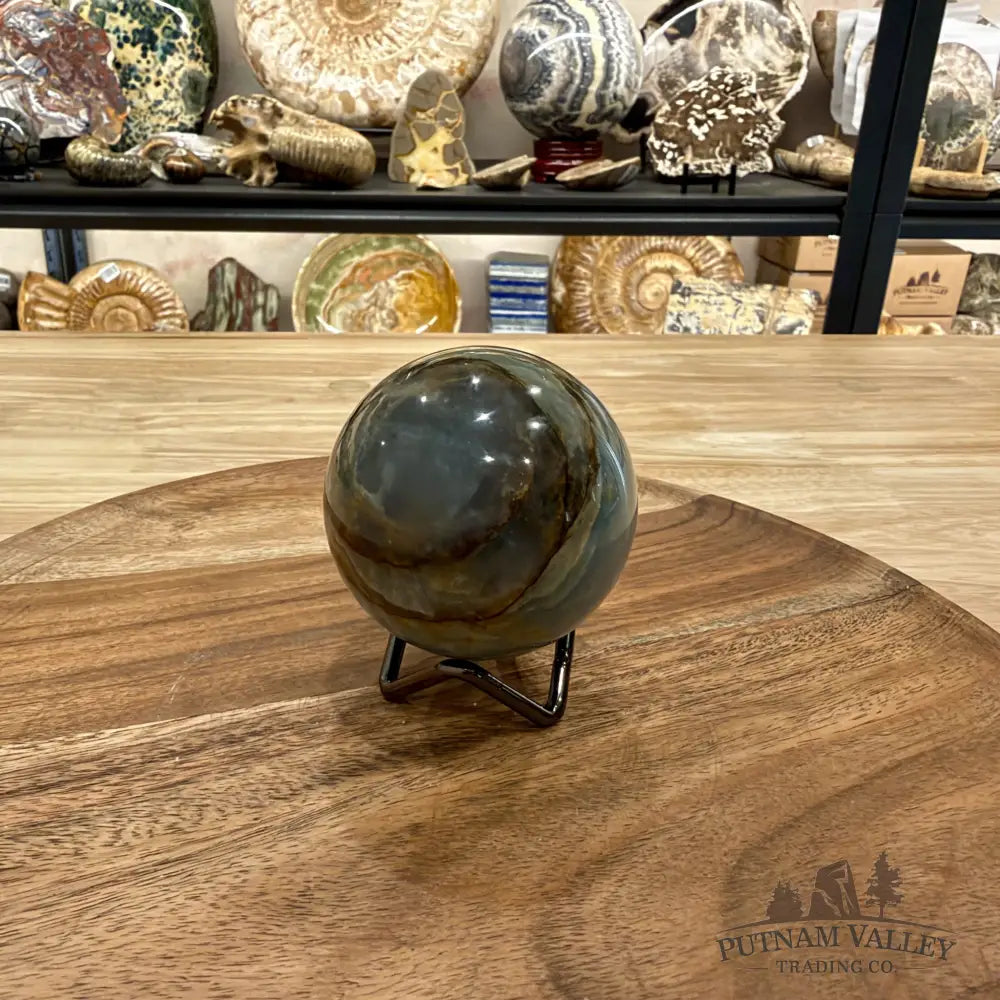 Reserve Brazilian Blue Onyx Sphere 2.54’’ - Sphere