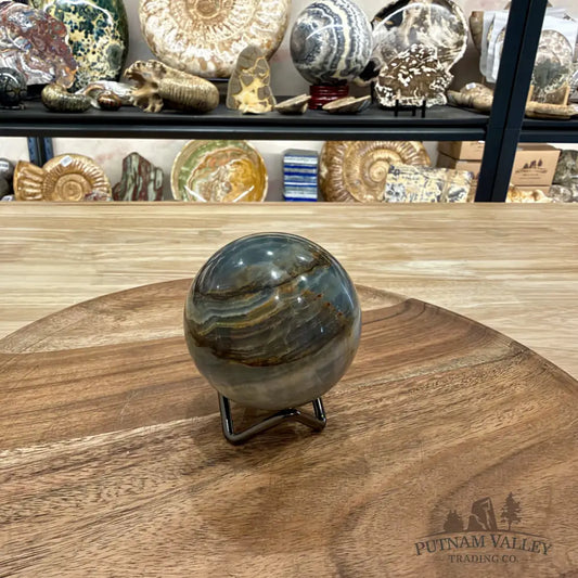 Reserve Brazilian Blue Onyx Sphere 2.54’’ - Sphere