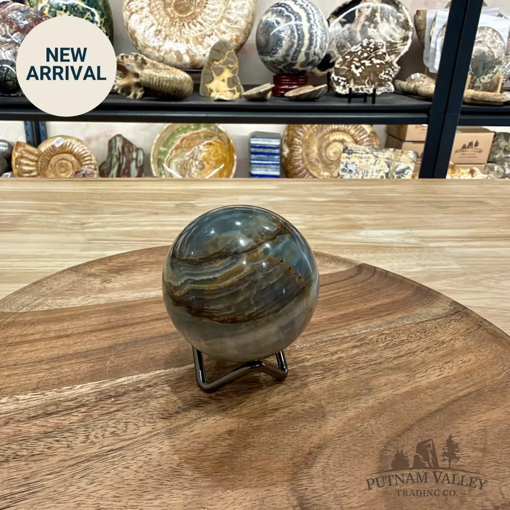 Reserve Brazilian Blue Onyx Sphere 2.54’’ - Sphere