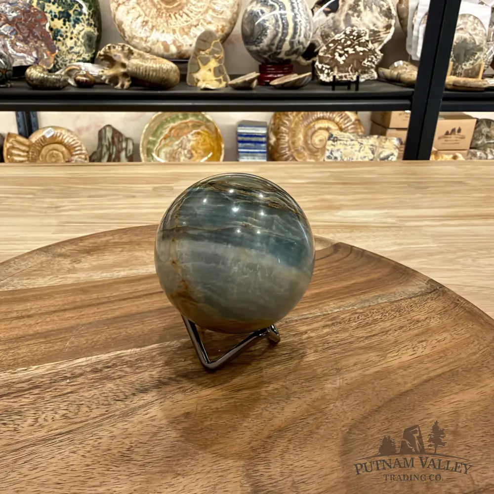 Reserve Brazilian Blue Onyx Sphere 2.54’’ - Sphere