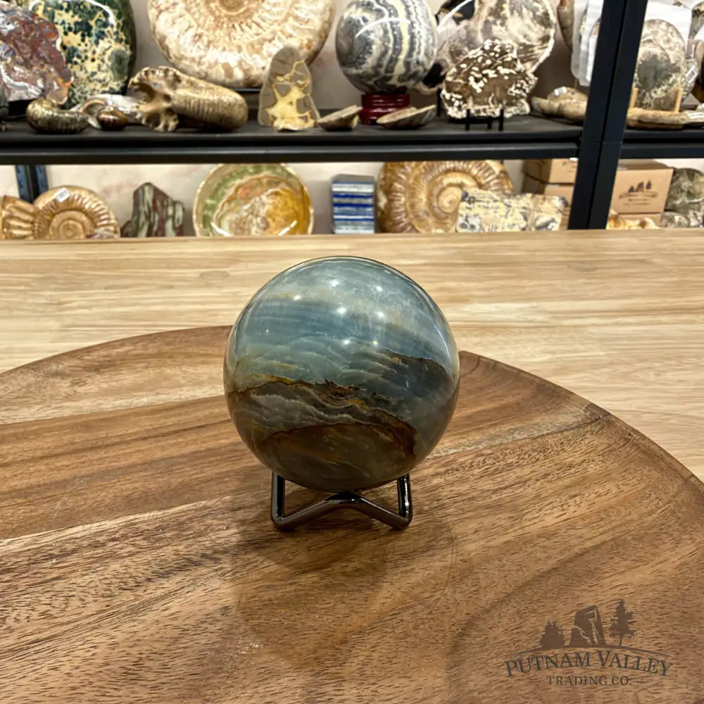 Reserve Brazilian Blue Onyx Sphere 2.54’’ - Sphere