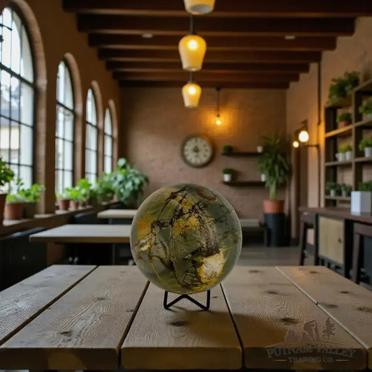 Reserve Cherry Creek Jasper Sphere 4.95" - Putnam Valley Trading Co.