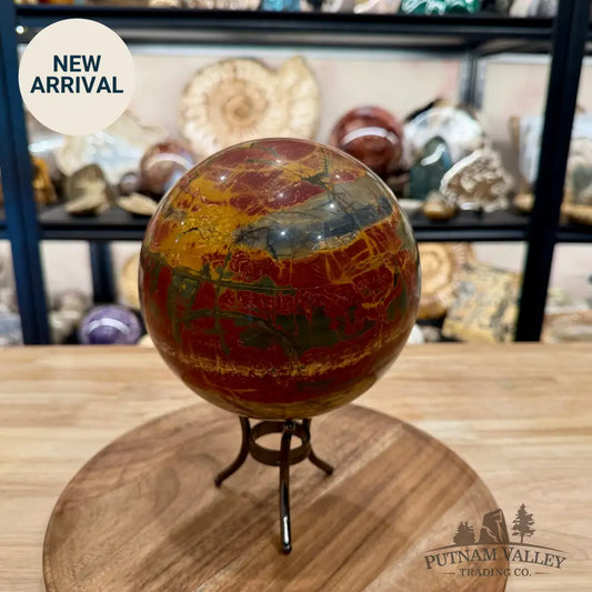 Reserve Cherry Creek Jasper Sphere 6.15’’ | Red Creek Jasper - Sphere