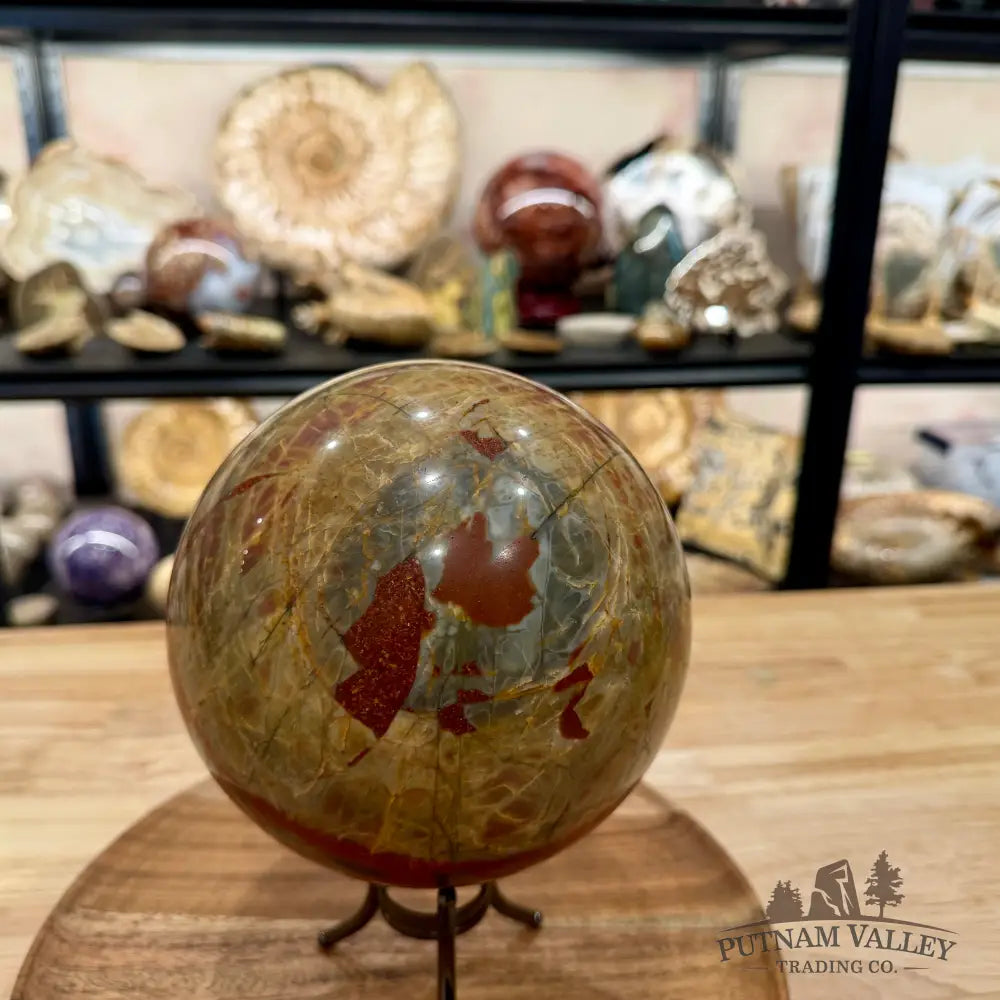 Reserve Cherry Creek Jasper Sphere 6.15’’ | Red Creek Jasper - Sphere
