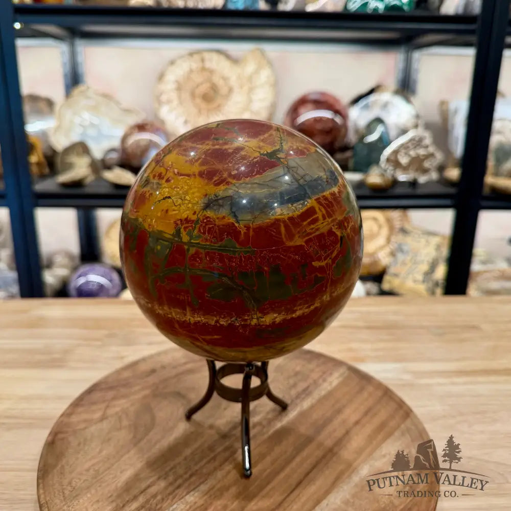 Reserve Cherry Creek Jasper Sphere 6.15’’ | Red Creek Jasper - Sphere