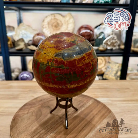 Reserve Cherry Creek Jasper Sphere 6.15’’ | Red Creek Jasper - Sphere