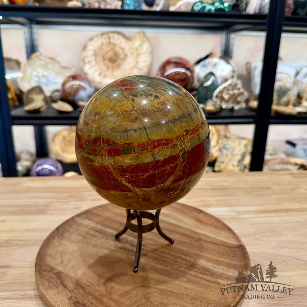 Reserve Cherry Creek Jasper Sphere 6.31’’ | Red Creek Jasper - Sphere