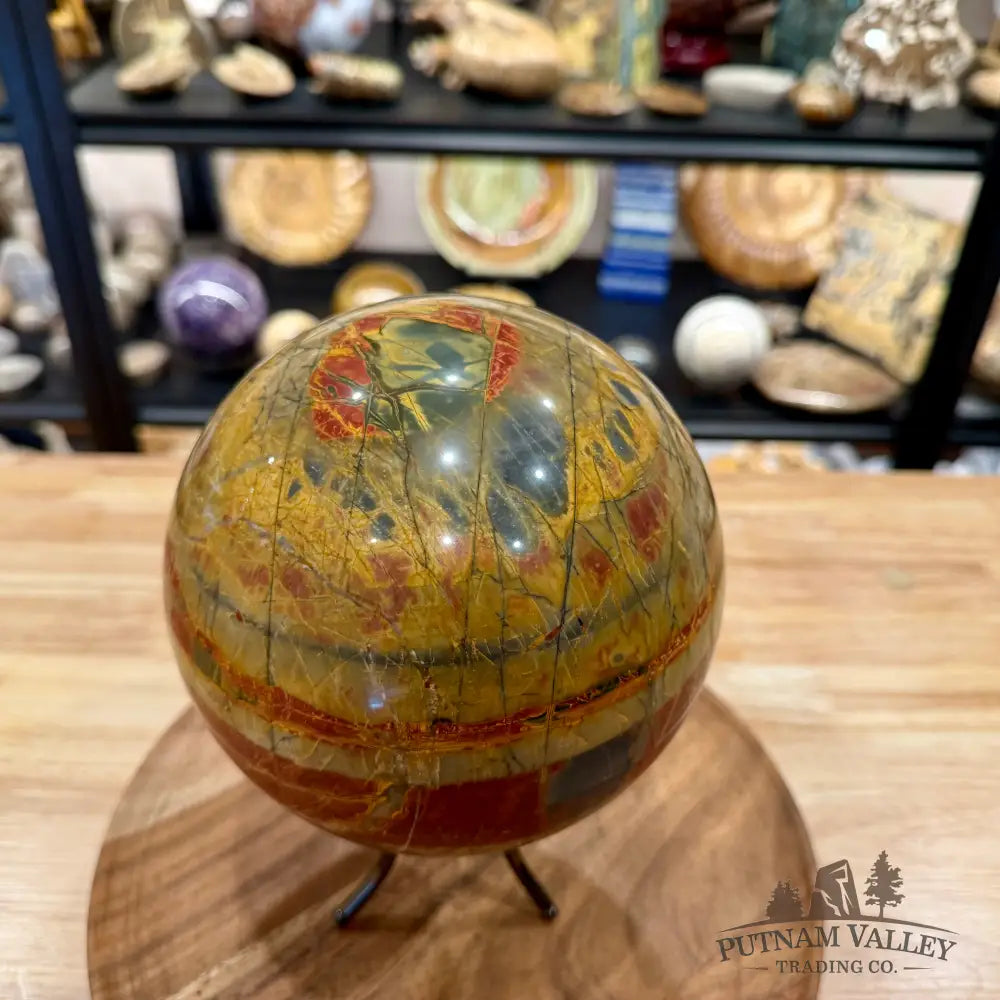 Reserve Cherry Creek Jasper Sphere 6.31’’ | Red Creek Jasper - Sphere