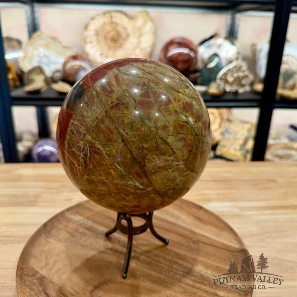 Reserve Cherry Creek Jasper Sphere 6.31’’ | Red Creek Jasper - Sphere
